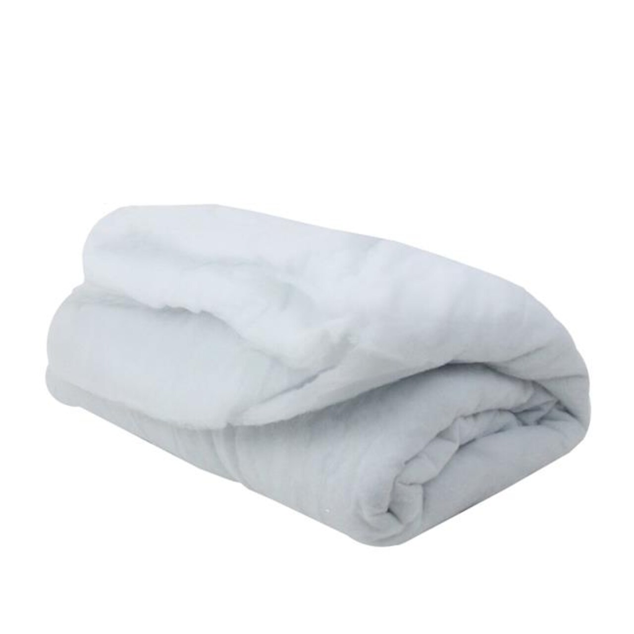 Northlight 32911692 8.25 ft. x 45 in. Solid White Artificial Soft Snow Christmas Craft Blanket